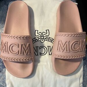 Pink MCM slides.